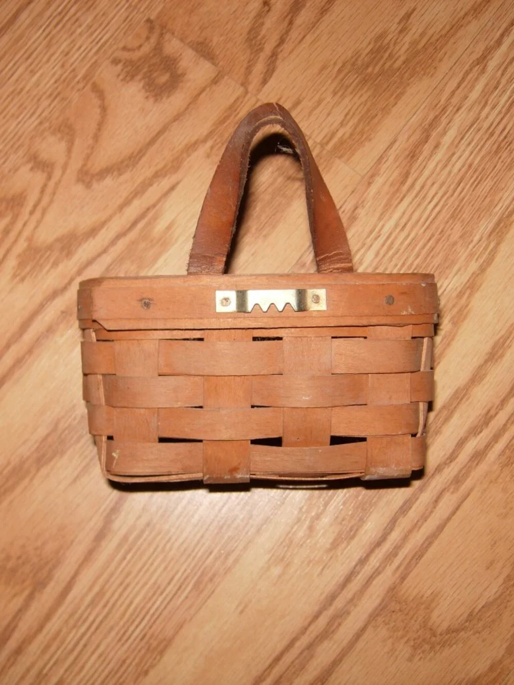 LONGABERGER SMALL KEY BASKET LEATHER STRAP